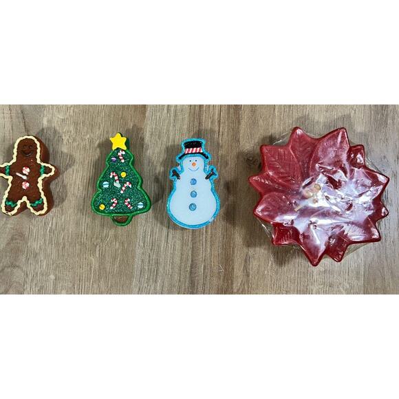 Vintage Mini Christmas Candles Candle Set Of 4 Yankee Candle Russ Berrie - Picture 14 of 14